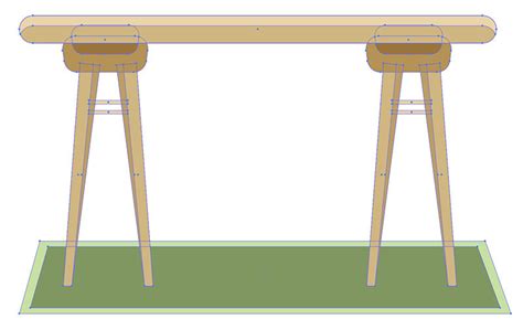 side view table vector