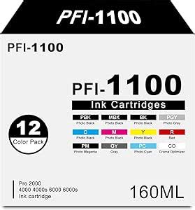 Amazon Pfi Ink Tank Replacement For Canon Pfi Ml Ink