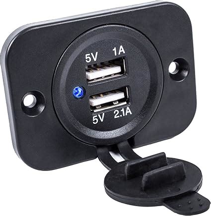 Amazon Fr Double Prise USB Encastrable 12 24 V 2 1 A 5 V Convient