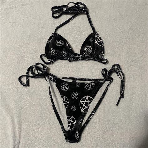 Dollskill Grave Girls Bikini Size Small Not Sure Depop