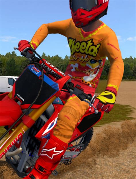 Flaming Hot Cheeto Gear Gloves MXB Mods