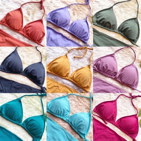 PROMOTION Plain Triangle Bikini Shopee Malaysia