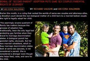 Denial Of Second Parent Adoption Puts Same Sex Couples Parental Rights In Jeopardy