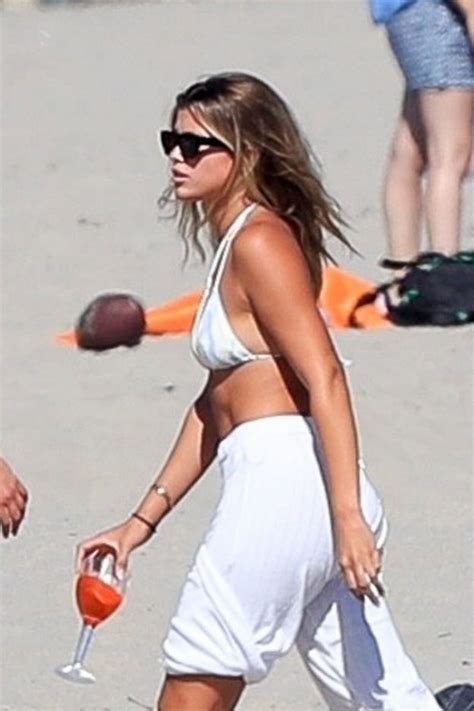 Sofia Richie In A White Bikini And Jeans On The Beach In Malibu 18