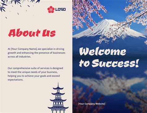 japanese brochure template  edit