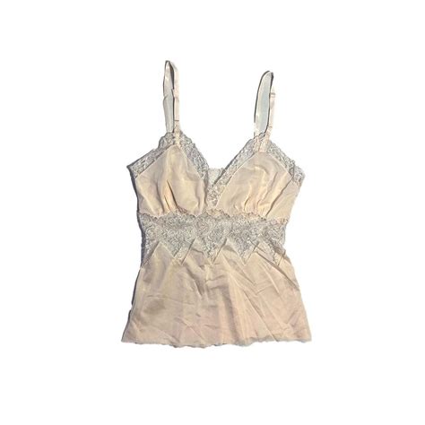 Vintage Gotham Lingerie Baby Pink Tank Top Size Depop