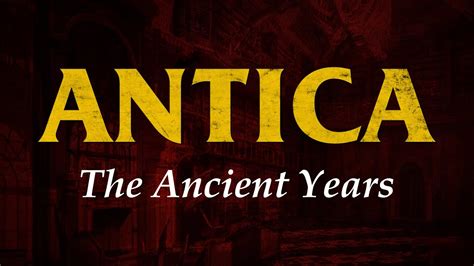 Tibia History Antica The Ancient Years Youtube