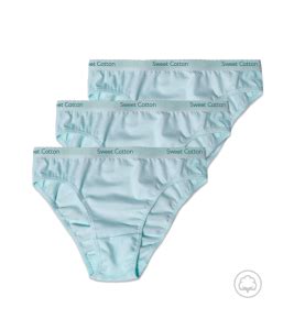 Bikini de Algodón Sweet Cotton con Elástico Visible Pack x3 Rosa BOSTON Ropa Interior