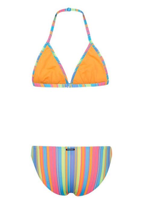 CHIEMSEE Bikinis KINDER Mädchen Bikini mit längenverstellbaren Trägern Yellow Pink Marco