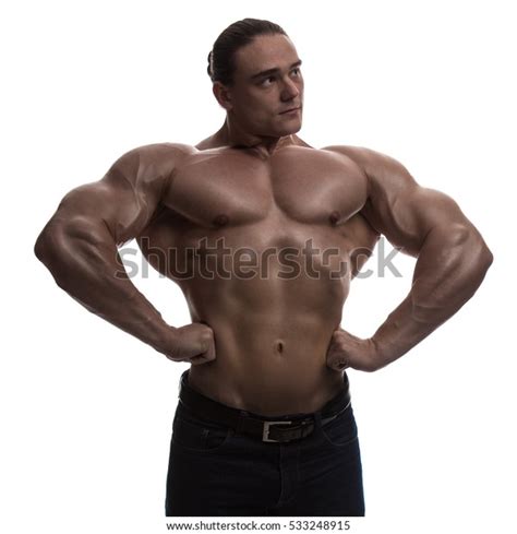 Naked Torso Male Bodybuilder Athlete Studio Stock Photo Shutterstock