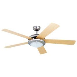 Eurolux Satin Chrome Natural Comet Ceiling Fan F4NW Chamberlain