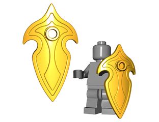 Эльфийский щит (Elf Shield) BrickWarriors для фигурок Лего