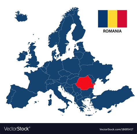 Map Of Europe With Romania - Daffie Constancy