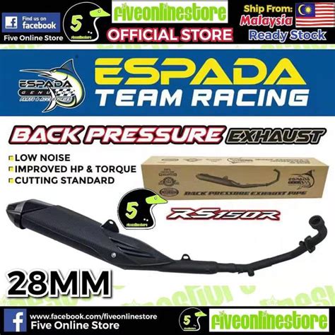 Espada Back Pressure Rs Mm Racing Exhaust Pipe Rs Cutting