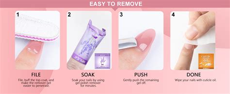 Amazon NXJ INFILILA Nude Gel Polish Set 10ML Milky White Pink