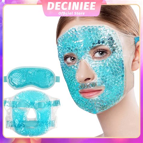 Ice Gel Mask Anti Aging Wrinkle Removal Relieve Fatigue Skin Firming Spa Hot Compress Cold