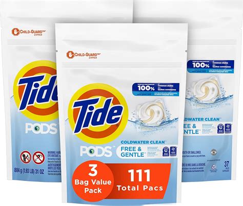 Amazon Tide Pods Free Gentle Laundry Detergent Soap Pods