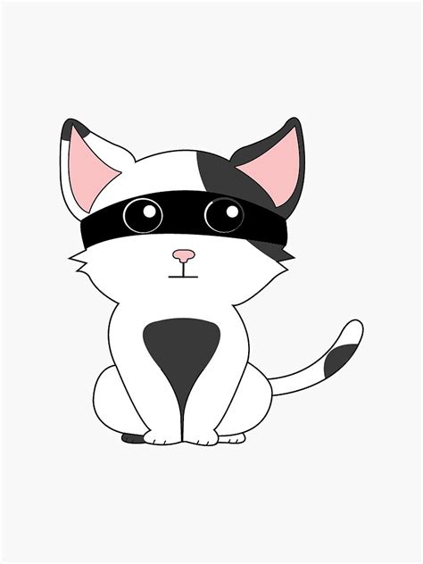 Bandit Cat Sticker By Bandit Cat Redbubble