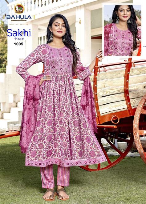 Bahula Sakhi Nayra Vol Cotton With Nyra Cut Readymade Suits