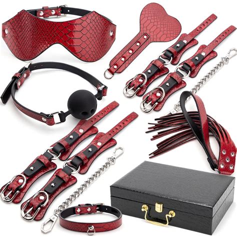 Pcs Adult Games Bondage Gear Sex Toys Fetish Bondage Set BDSM Slave Restraint Handcuff Mouth