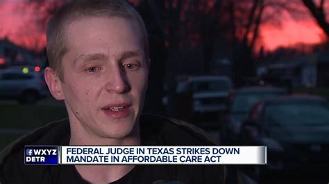 Texas Federal Judge Strikes Down Mandate In Affordable Care Act Youtube