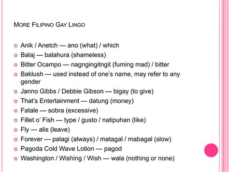 Understanding Filipino Gay Lingo PPTX
