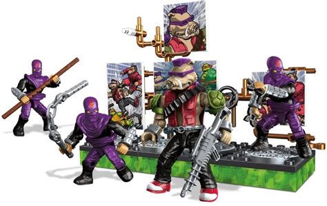 Коллекция Фигурок Мультипликационных Героев Черепашки-Ниндзя Mega Bloks ...
