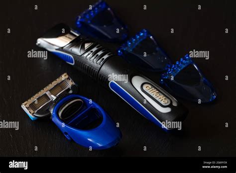 Massachusetts, U.S.A. - July, 2021: Gillette Fusion5 ProGlide Styler ...