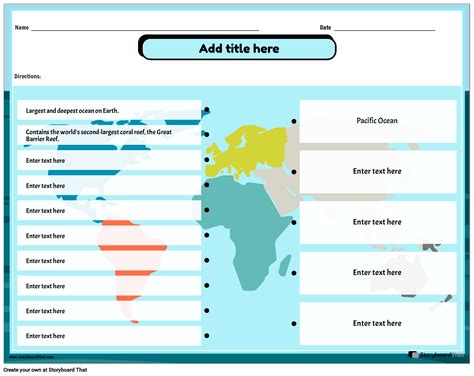 Ocean Facts Worksheet Storyboard Por Templates