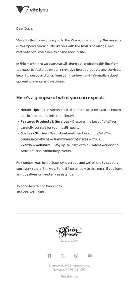 Free Health And Wellness Html Email Templates Designmodo