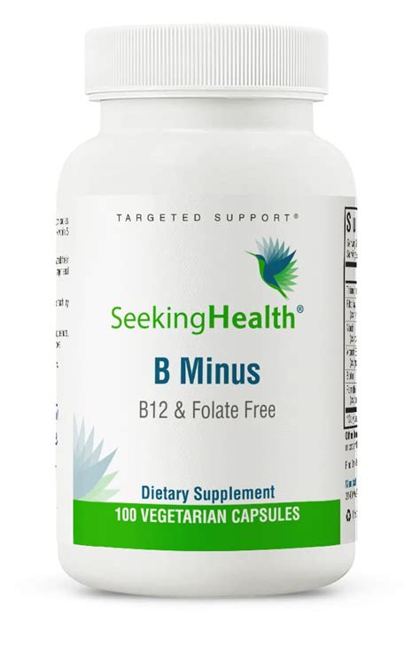 Seeking Health B Minus Vitamin B Complex Methyl Free Niacin And Biotin
