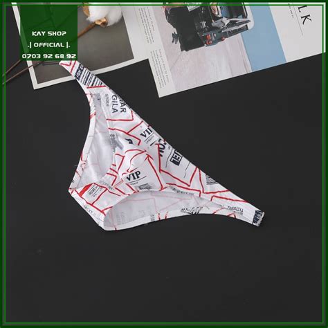 Mua Quần lót tam giác nam nửa mông sexy kiểu bikini form nhỏ gọn ôm mông quyến rũ Quần sịp nam