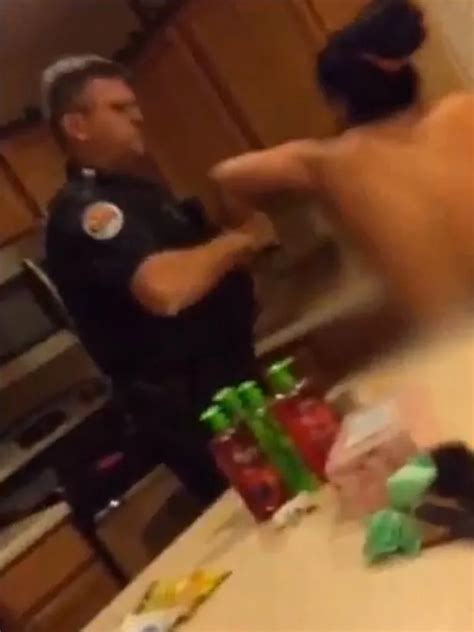 Caught On Camera Shocking Moment Police Officer Illegally Enters Home And Arrests Naked