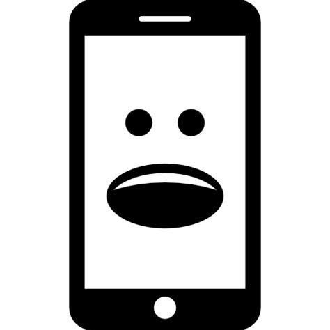 Smartphone With Emoticon Icon