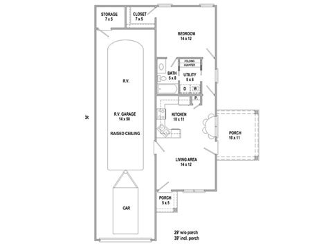 Rv Garage With Living Quarters Floor Plans Plans Project