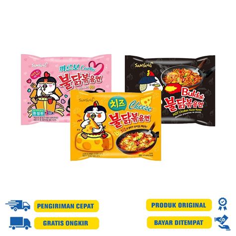 Samyang Buldak Hot Chicken Flavor Ramen Gr Hot Chiken Cheese Cheese Carbonara Shopee