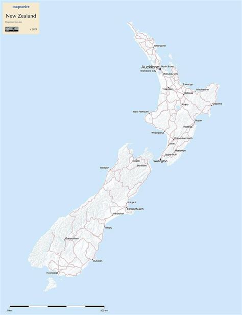 Free Maps Of New Zealand Mapswire