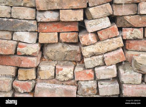 Pile Of Weathered Old Bricks Stock Photo Alamy