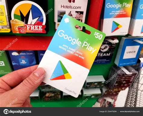 Google Play gift card in a hand – Stock Editorial Photo © dennizn ...