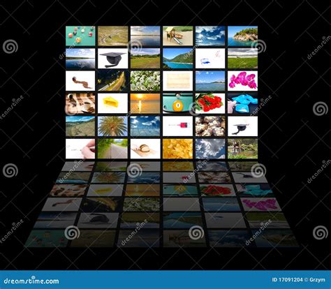 multimedia screen stock photo image