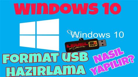 Format Usb Hazırlama ve Format atma Windows 10 GÜNCEL 2024 YouTube