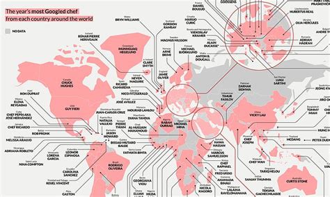 Fascinating Map Reveals Every Country S Most Popular Chef With Gordon