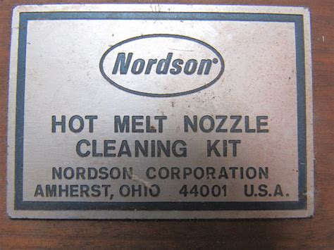 Nordson Hot Melt Nozzle Cleaning Kit Complete W Pin Vise Bullseye Industrial Sales