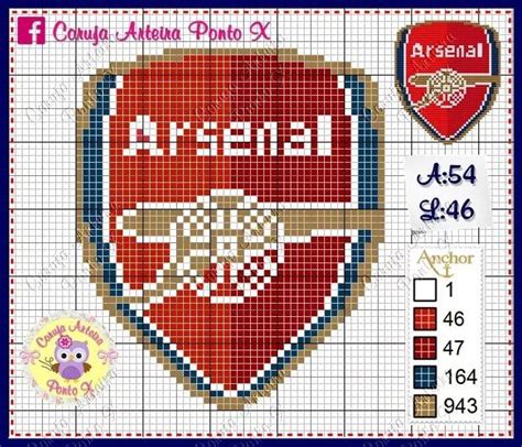 A Cross Stitch Pattern With The Name Kleena And An Image Of A Red Shield