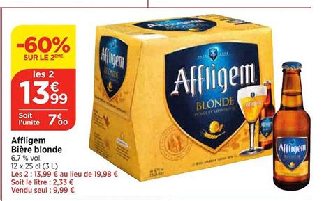 Promo Affligem Bi Re Blonde Chez Maximarch Icatalogue Fr