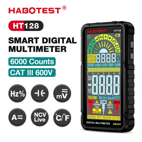 HABOTEST HT128 Smart Digital Multimeter Rechargeable Non Contact Touch