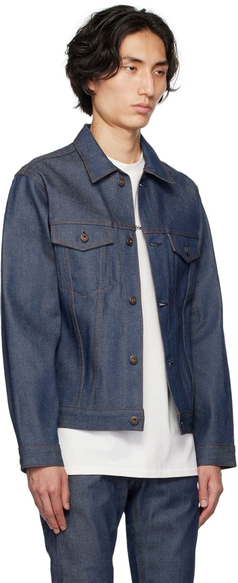 Naked Famous Denim Navy Spread Denim Jacket Naked And Famous Denim