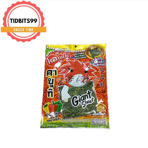 TB Kabuki Grilled Korean Seaweed Giant Sheet 125G 60G Shopee