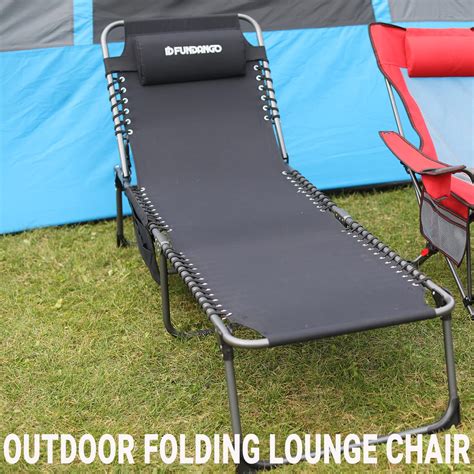 Buy Fundango Folding Chaise Lounge Chair For Outdoor Lawn Patio