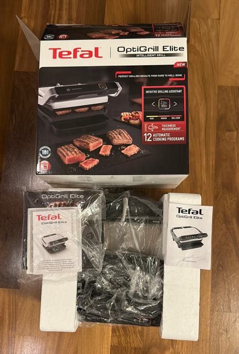 NOVI, nekorišteni električni roštilj Tefal OptiGrill Elite GC750D30